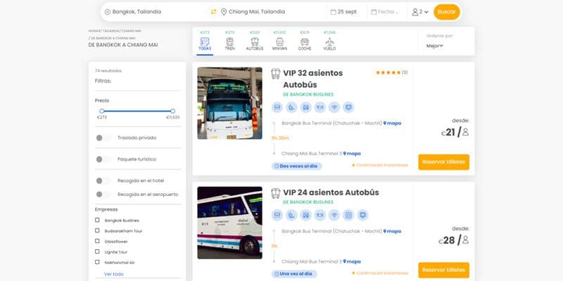 comparar opciones bookaway