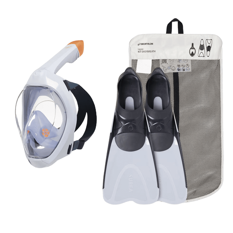 accesorios viaje decathlon kit básico de snorkel