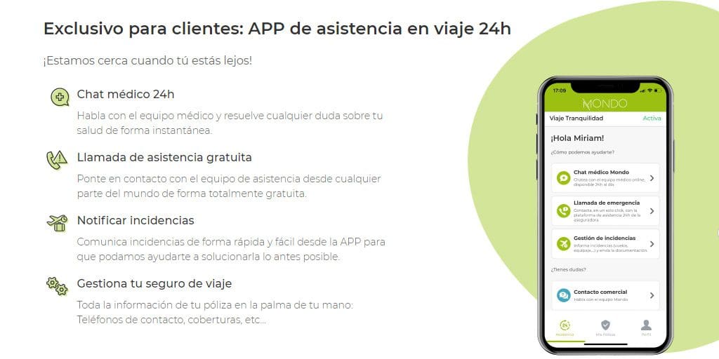 app seguro viaje mondo