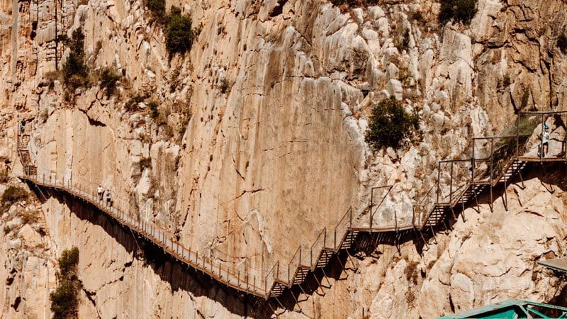 caminito del rey escaleras