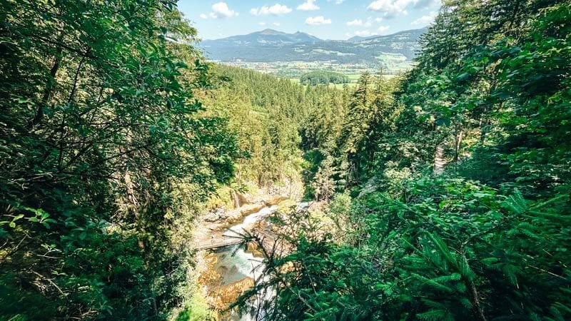 vistas mirador cascada gollinger