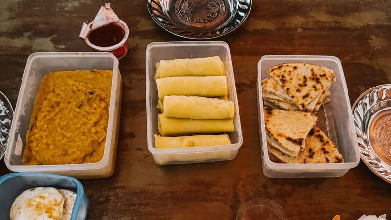 almuerzo safari wilpattu sri lanka